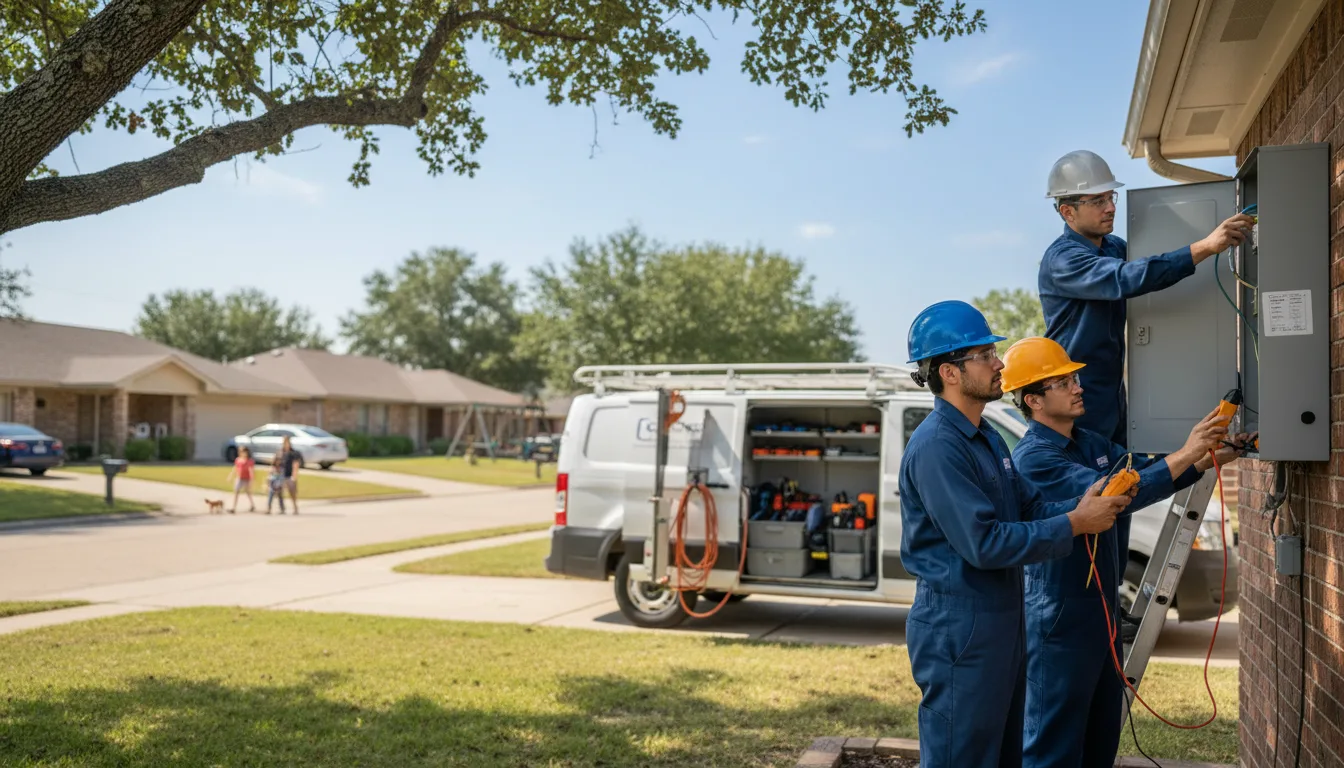 Certified electrician providing emergency electrical services in Branch, AR